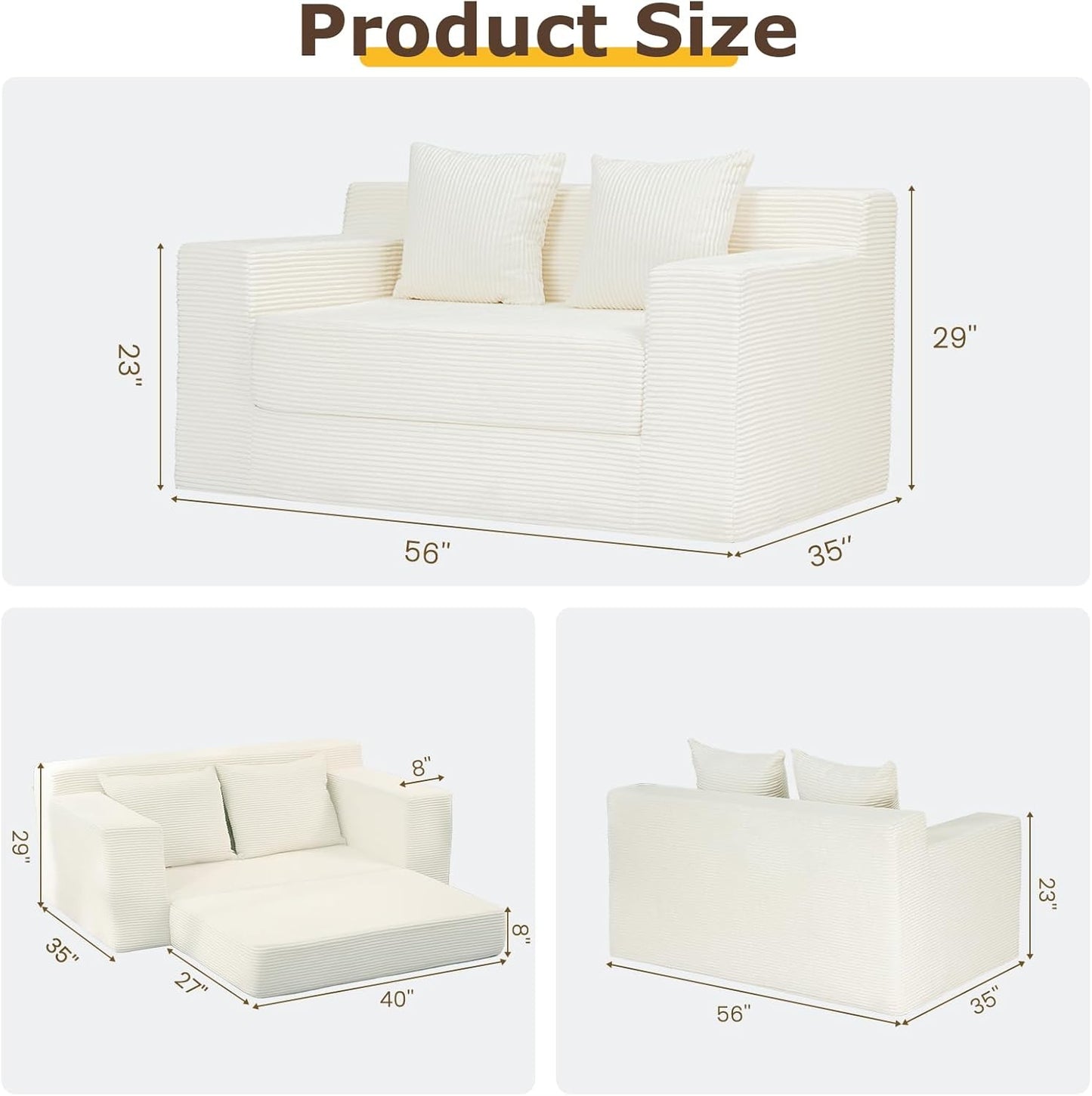 Convertible Sofa Bed