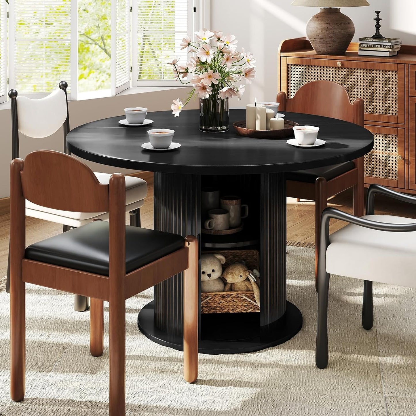 Round Dining Table for 4-6