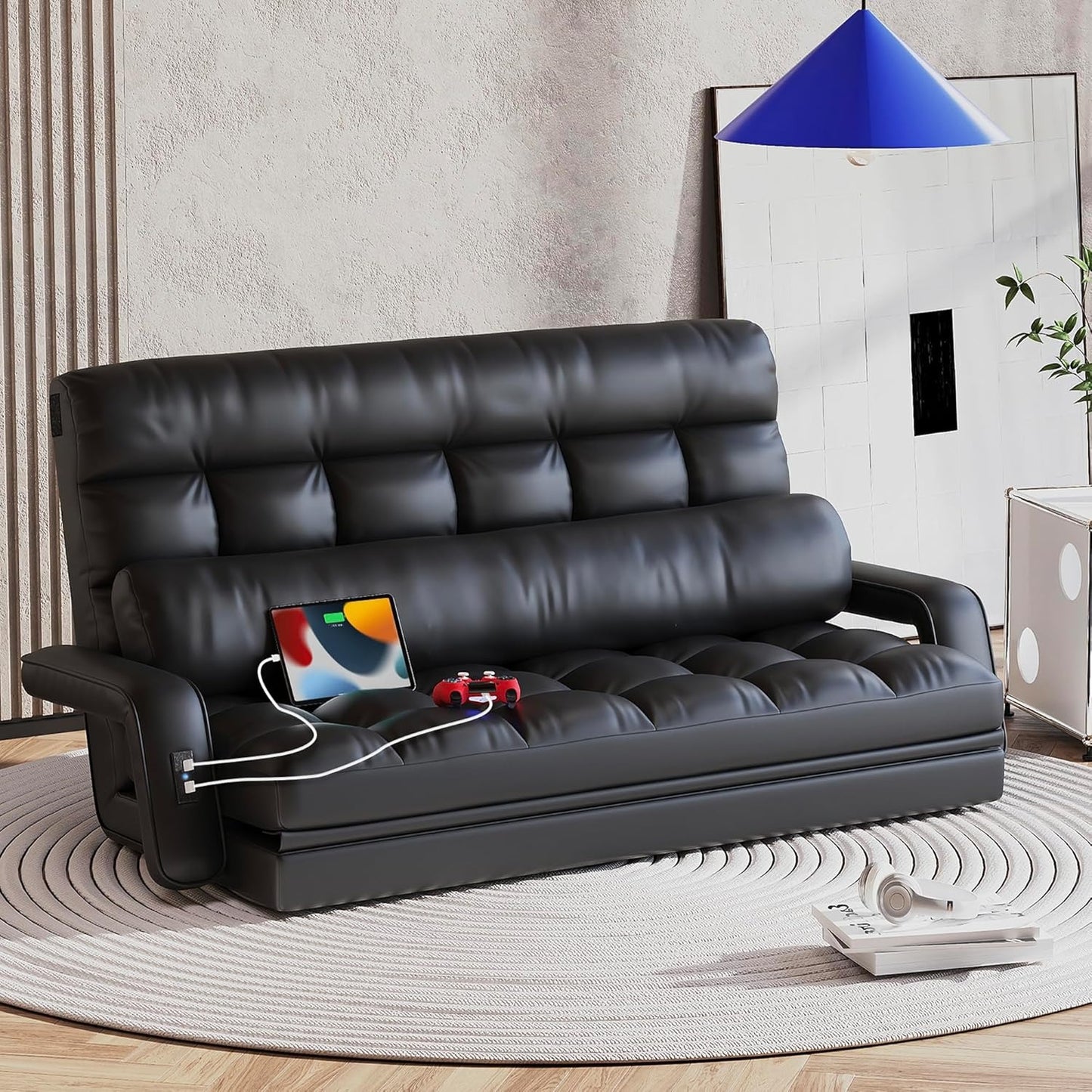 STHOUYN 6-Position Floor Lounge Sofa