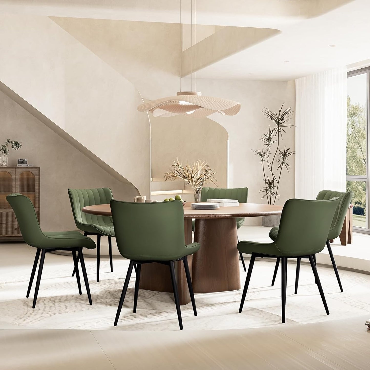 YOUNUOKE Mid-Century Modern Dining Chairs Set of 2