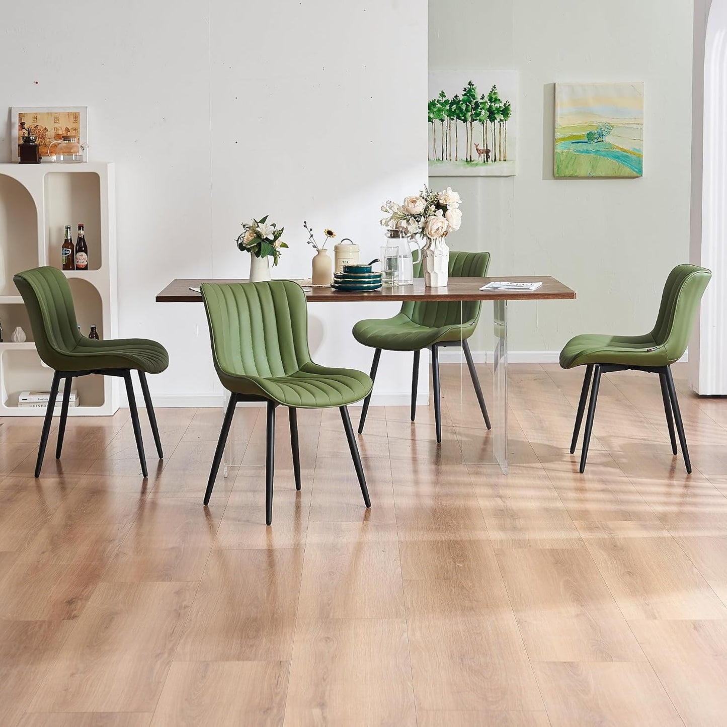 YOUNUOKE Mid-Century Modern Dining Chairs Set of 2