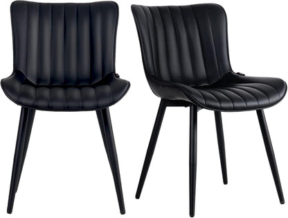 Black Dining Chairs Set of 2