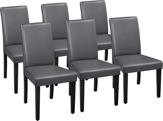 Dining Chairs Set of 6 Faux Leather